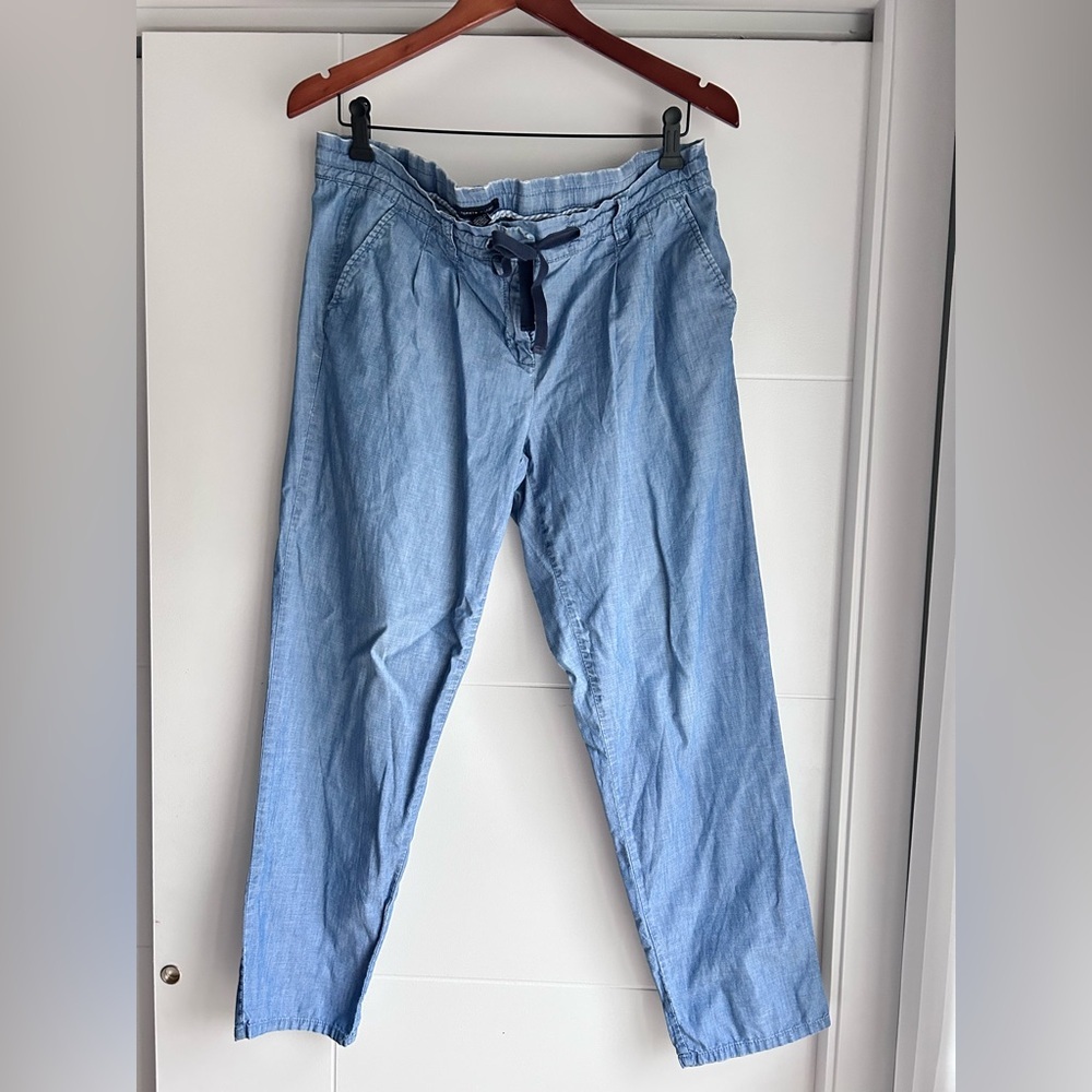 Tommy Hilfiger Blue Relaxed pants 👖 for üwith Drawstring Waist